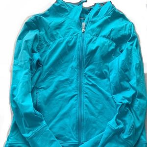 alo teal zipper hoodie jacket XL